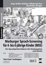 Marburger Sprach-Screening für 4- bis 6-jährige Kinder (MSS). 10er-Pack Testbögen