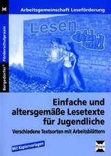 Einfache und altersgemäße Lesetexte für Jugendliche