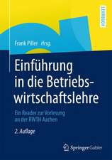 Einführung in die Betriebswirtschaftslehre