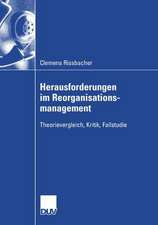 Herausforderungen im Reorganisationsmanagement: Theorievergleich, Kritik, Fallstudie