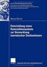 Entwicklung eines Kennzahlensystems zur Vermarktung touristischer Destinationen