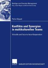 Konflikte und Synergien in multikulturellen Teams: Virtuelle und face-to-face-Kooperation