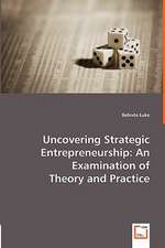 Uncovering Strategic Entrepreneurship: An Examination of Theory and Practice