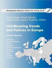 Childbearing Trends and Policies in Europe, Book III