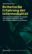 Ästhetische Erfahrung der Intermedialität