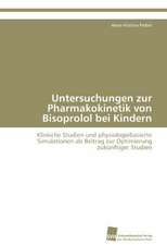 Untersuchungen Zur Pharmakokinetik Von Bisoprolol Bei Kindern: Quinone Oxidoreductase