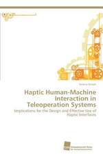 Haptic Human-Machine Interaction in Teleoperation Systems