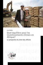 Quel équilibre pour les investissements chinois en Afrique?