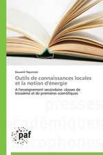 Outils de connaissances locales et la notion d'énergie