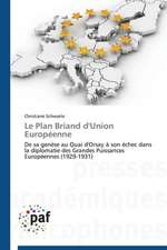 Le Plan Briand d'Union Européenne