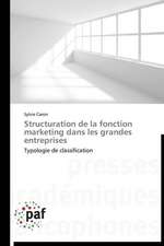 Structuration de la fonction marketing dans les grandes entreprises