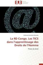 La Rd Congo. Les Tics Dans L Apprentissage Des Droits de L Homme: Enjeux Organisationnels Et Manageriaux