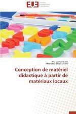 Conception de Materiel Didactique a Partir de Materiaux Locaux