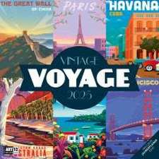 Vintage Voyage - Reiseposter - Kalender 2025 - 30x30