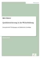 Qualitätssicherung in der Weiterbildung