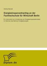 Energieeinsparcontracting an der Fachhochschule für Wirtschaft Berlin