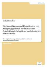 Die Identifikation und Klassifikation von Anregungsgehalten zur moralischen Entwicklung in Lehrplänen kaufmännischer Berufschulen