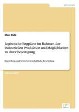 Logistische Engpässe im Rahmen der industriellen Produktion und Möglichkeiten zu ihrer Beseitigung