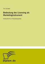 Bedeutung des Licensing als Marketinginstrument