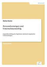 Personalvermögen und Unternehmenserfolg