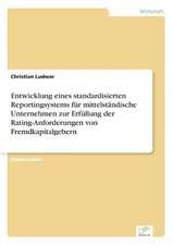 Entwicklung eines standardisierten Reportingsystems für mittelständische Unternehmen zur Erfüllung der Rating-Anforderungen von Fremdkapitalgebern