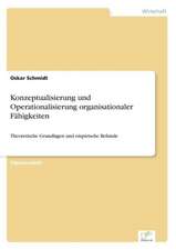 Konzeptualisierung Und Operationalisierung Organisationaler Fahigkeiten