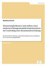 Einsatzmoglichkeiten Und Aufbau Eines Modernen Managementinformationssystems Im Controlling Einer Kommunalverwaltung