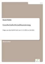 Gesellschafterfremdfinanzierung