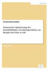 Numerische Optimierung Des Shortfall-Risikos Von Aktienportfolios Am Beispiel Des Value at Risk