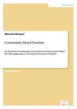 Community Based Tourism