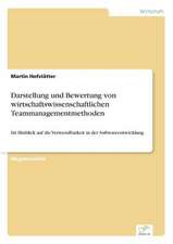 Darstellung Und Bewertung Von Wirtschaftswissenschaftlichen Teammanagementmethoden: Methoden Und Ergebnisse