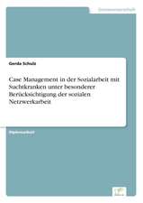 Case Management in Der Sozialarbeit Mit Suchtkranken Unter Besonderer Berucksichtigung Der Sozialen Netzwerkarbeit: Methoden Und Ergebnisse