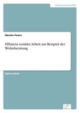 Effizienz Sozialer Arbeit Am Beispiel Der Wohnberatung: Methoden Und Ergebnisse