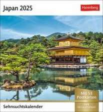 Japan Sehnsuchtskalender 2025 - Wochenkalender mit 53 Postkarten