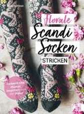 Florale Scandi-Socken stricken