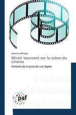 Miroir tournant sur la scène du cinéma