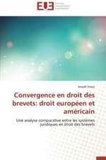 Convergence En Droit Des Brevets: Droit Europeen Et Americain