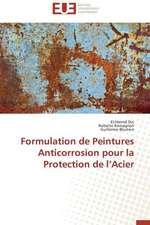 Formulation de Peintures Anticorrosion Pour La Protection de L'Acier: Enseignement Et Metalangage