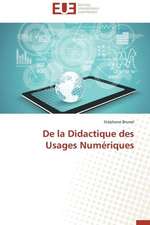 de La Didactique Des Usages Numeriques: Du Sanctuaire Au Guerrier