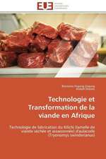 Technologie Et Transformation de La Viande En Afrique