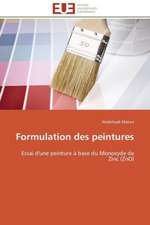 Formulation Des Peintures: Le Cas de Thienaba