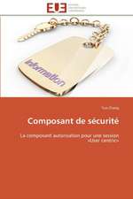 Composant de Securite: Outils de Gestion Des Reseaux D'Alimentation En Eau Potable