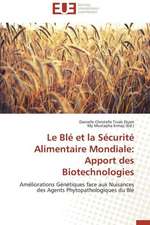 Le Ble Et La Securite Alimentaire Mondiale: Apport Des Biotechnologies