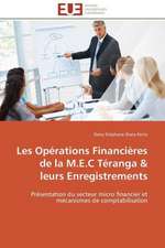 Les Operations Financieres de La M.E.C Teranga Leurs Enregistrements: Elaboration de Thermistances Ctn