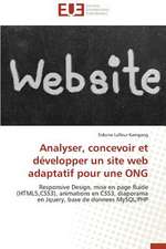 Analyser, Concevoir Et Developper Un Site Web Adaptatif Pour Une Ong: Theorie Et Application