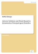 Adverse Selektion und Moral Hazard in dynamischen Principal-Agent-Modellen