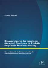 Die Auswirkungen Des Gesunkenen (Garantie-) Zinsniveaus Fur Produkte Der Privaten Rentenversicherung: Eine Vergleichende Analyse Von Konventioneller U