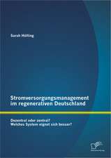 Stromversorgungsmanagement Im Regenerativen Deutschland: Dezentral Oder Zentral? Welches System Eignet Sich Besser?