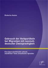 Gebrauch Der Verbpartikeln Bei Migranten Mit Russisch-Deutscher Zweisprachigkeit: Eine Querschnittstudie Anhand Mundlicher Texte Erwachsener Sprecher