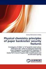 Physical chemistry principles of paper banknotes' security features